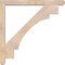 Ekena Millwork Merced Craftsman Smooth Bracket w/ Offset Brace, Douglas Fir, 5 1/2"W x 46"D x 46"H BKT0604X46X46MRC04SDF - alternate 3